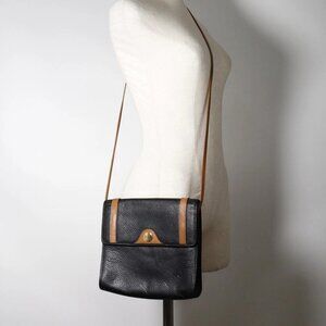 Dior Old dior Shoulder Bag vintage black leather Women